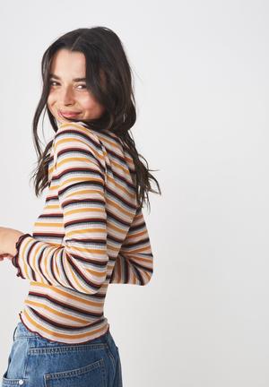 The sister long sleeve top - multi