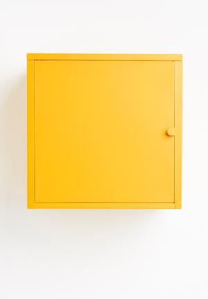 Fritz wall storage cube - yellow