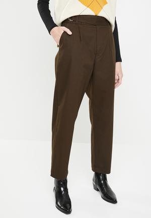 Utility mom trouser - brown