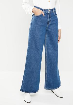 Alisia super wide denim jeans - blue