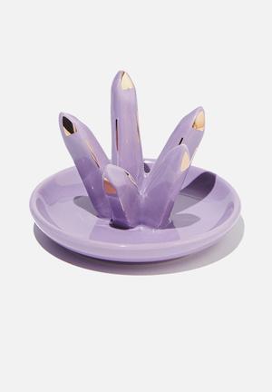 Novelty trinket tray - purple