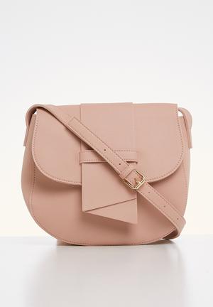 Fold detail bag - pink