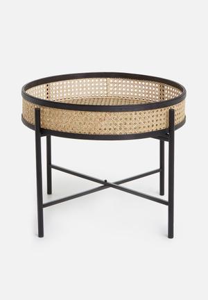 Rattan side table - natural