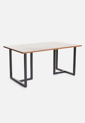 Industrial dining table - brown