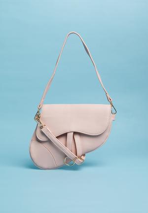Saddle clutch bag - pink
