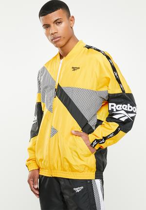 reebok classic hoodie mens yellow