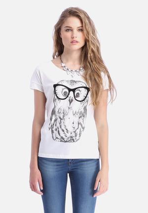 Wise Owl T Shirt - White Vero Moda T-Shirts, | Superbalist.com