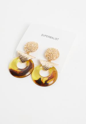 Vintage inspired earrings - gold