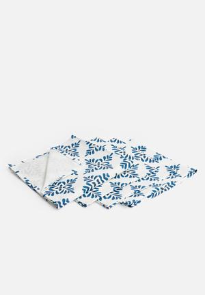 Satoni napkin set of 4 - blue