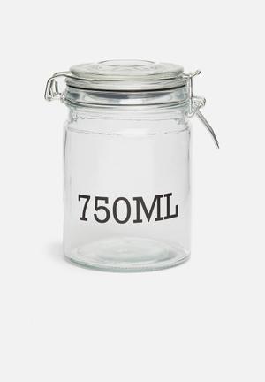 750ml storage jar - clear