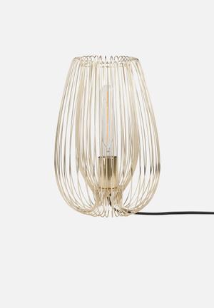 Lucid table lamp - gold
