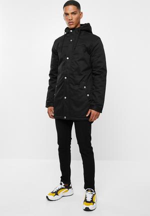 Alex parka jacket - black
