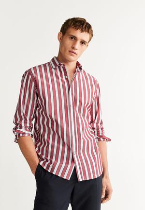 Izaro shirts - red & white