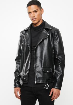 Hip biker jacket - black 