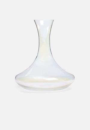 Iridescent wine decanter - clear