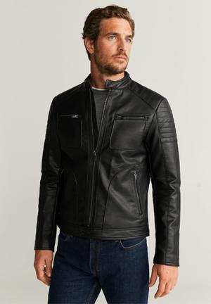 Joseno faux leather jacket - black