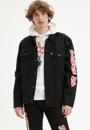 levi's trucker jacket mens black