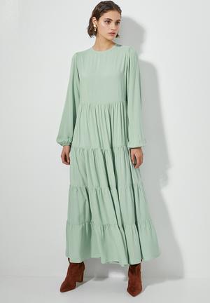 Tiered dress - mint