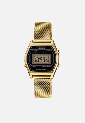 Wrist watch digital - gold