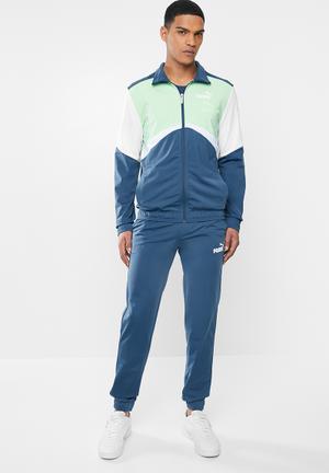 dark green puma tracksuit