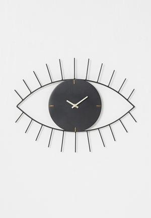 Eye clock - black