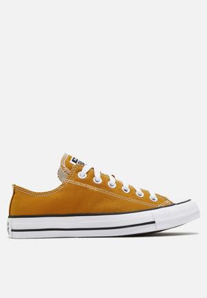 yellow converse all star low tops