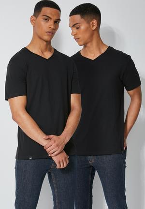 Superdry Burnout Notch Neck Pocket Short Sleeve T-Shirt Black