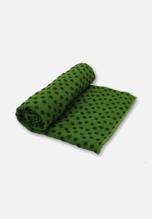 Anti Skid Yoga Towel –  Green