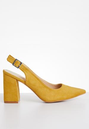 mustard yellow heels uk