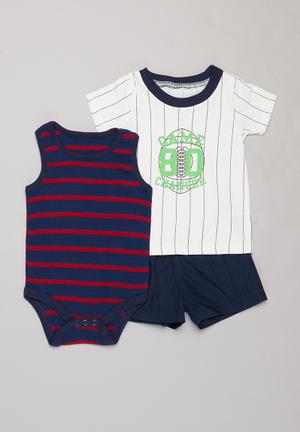 baby pleated strappy bodysuit and shorts set