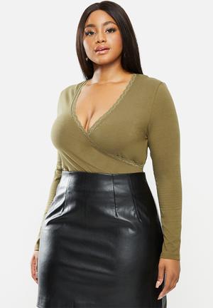 plus size bodysuit blouse