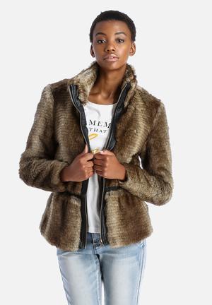 Monica Short Faux Fur Jacket