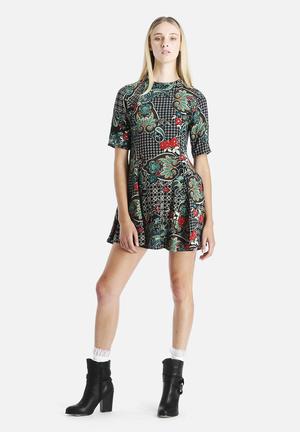 Paisley Printed Dress