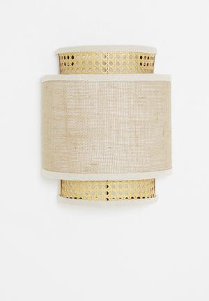Indo double layer wall light - natural