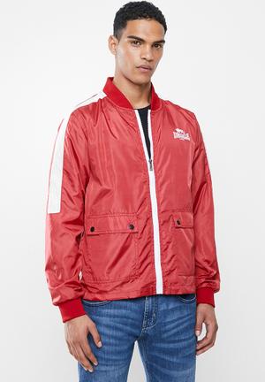 cheap red windbreaker