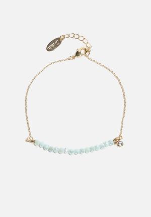 Sparkle Bead Chain & Crystal Bracelet