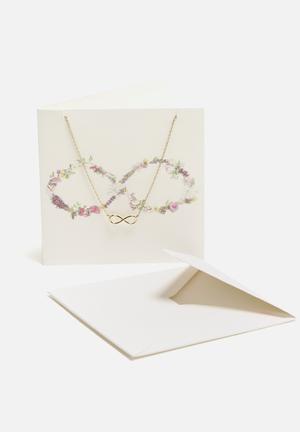 Garland Infinity Necklace Postcard