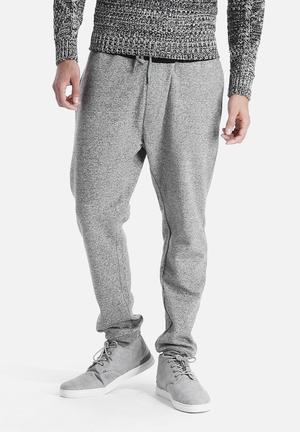 Textured Contrast Cuffed Joggers