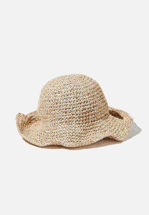 Kimberley crochet bucket hat - rainbow
