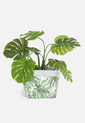 Parfuma canvas planters - green