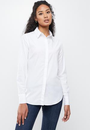 white polo long sleeve for ladies