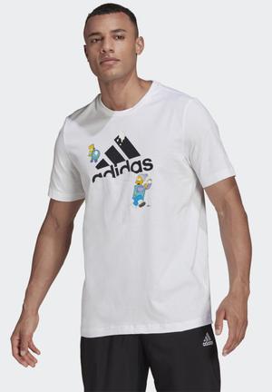 ADIDAS X THE SIMPSONS SNOWBALL FIGHT GRAPHIC T-SHIRT- white/multicolor