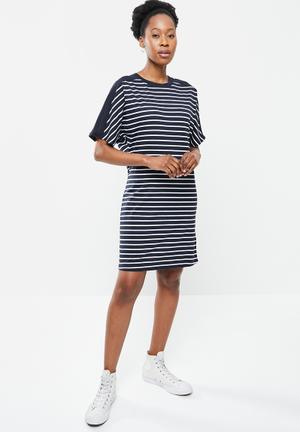 Superdry Cotton Modal T-Shirt Dress - Black - Mini Dresses