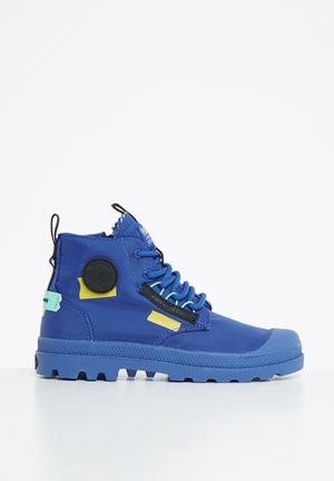 blue palladium boots