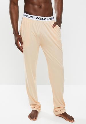 mens elastic waist lounge pants