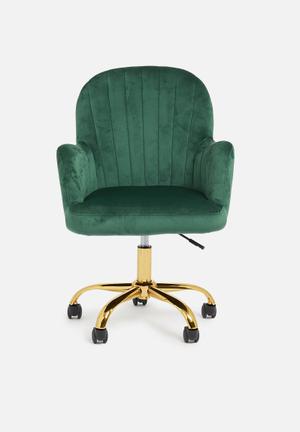 Flute office chair - green