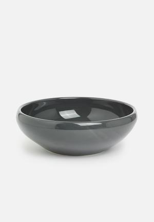 Irregular salad bowl - dark grey