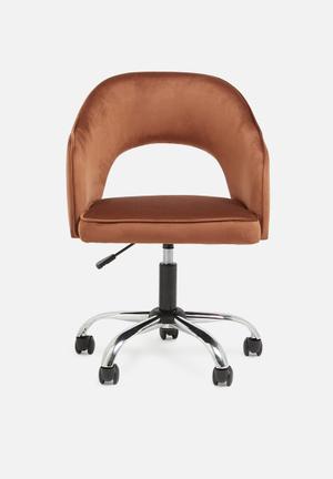 Sierra office chair - rust