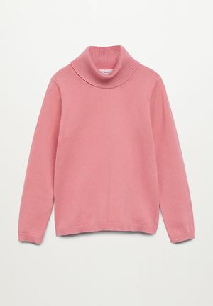 rose pink sweater