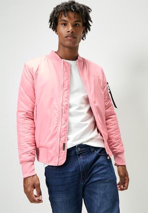 Padded ma1 bomber jacket - dusty pink